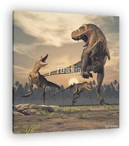 A T-Rex csata (vászonkép)