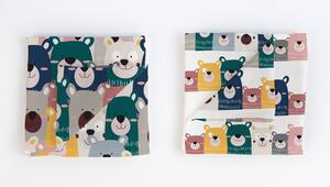 Bears pamut gyerektakaró, 80 x 80 cm - Little Nice Things