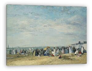 Eugène Louis Boudin: Trouville, tengerpart (vászonkép)