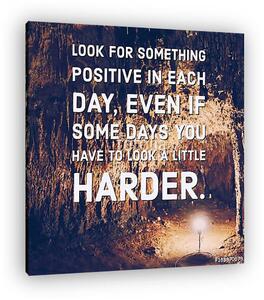 Inspirational and motivation quote on blurred lighting backgroun (vászonkép)