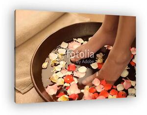Pedicure, spa & aromatherapy bowl (vászonkép)