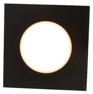 6 darabos modern süllyesztett spotlámpa szett fekete LED-del, 3 lépésben dimmelhető IP65 - Simply