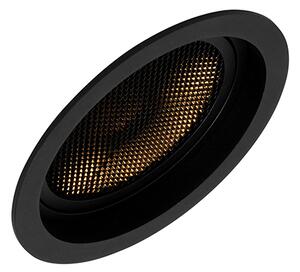 Modern beépíthető spotlámpa fekete állítható - Coop 111 Honey