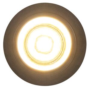 Modern beépített spotlámpa fekete kerek dönthető - Installa