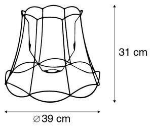 Fém lámpabúra fekete 40/31 - Granny Frame
