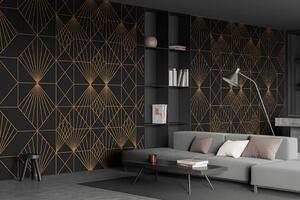 Fotótapéta Elegáns geometriai mintázatú fémes mintázat, Geometriai 3D fotótapéta, Népszerű fotótapéta, u75446 - Tapeko.hu