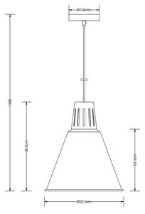 Lámpa Mennyezeti lámpatest GIANNI L,8105,AC220-240V,50/60Hz,1*E27,max.40W,IP20,átmérő32cm,egyes,fekete/arany