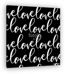 Love Seamless Pattern (vászonkép)