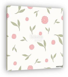Hand Drawn Floral Seamless Pattern (vászonkép)