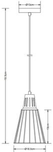 Lámpa Mennyezeti lámpatest KALIOPE,8235,AC220-240V,50/60Hz,1*E27,max.40W,IP20,Átmérő 18cm,egyes,fehér/Réz