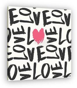 Love Seamless Pattern (vászonkép)