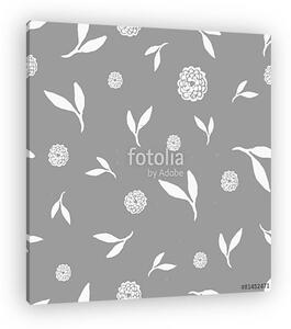 Hand Drawn Floral Seamless Pattern (vászonkép)