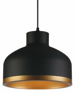 Lámpa Mennyezeti lámpatest GOLDI 1,4090,AC220-240V,50/60Hz,1*E27,IP20,átmérő 30cm,egyes,fekete/arany