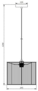 Lámpa Mennyezeti lámpatest FORESTO, 5956, AC220-240V, 50/60Hz, 1*E27, max.40W, átmérő 29 cm, fekete