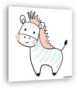 Zebra bébi (vászonkép)