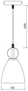 Lámpa Mennyezeti lámpatest KERALA, 3321,AC220-240V,50/60Hz,1*E27,IP20,átmérő 16cm,egyes,szürke
