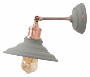 Lámpa Fali lámpatest LORET,7826,AC220-240V,50/60Hz,1*E27,max.40W,IP20,átmérő 20cm,egyes,szürke