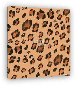 Leopard spots. Watercolor seamless pattern 10. Animal fur (vászonkép)