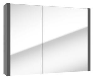 Tükrösszekrény SAT Delano 80x60 cm lamino fekete DELANOG80C