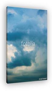 Clouds in the blue sky, blue sky, big space (vászonkép)