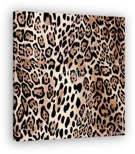 Natural Leo print - animal seamless background (vászonkép)