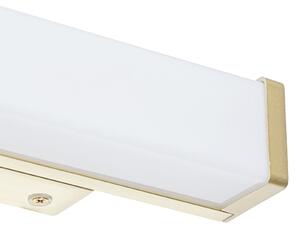 Fürdőszoba fali lámpa sárgaréz 32 cm LED-del IP44 - Cascada