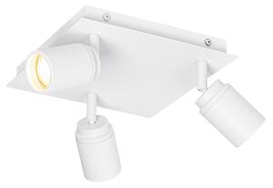 Modern fürdőszoba reflektor fehér négyzet alakú 3-lámpás IP44 - Ducha