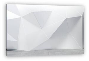 Abstract interior wall with polygonal pattern (vászonkép)