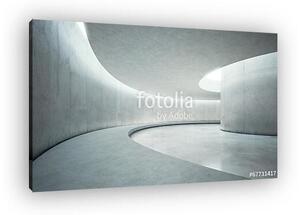 Empty concrete open space interior with sunlight (vászonkép)