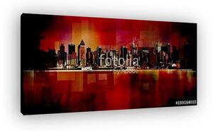 Manhattan. Modern art. New York cityscape (vászonkép)
