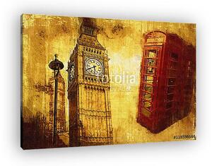 London oil art illustration (vászonkép)