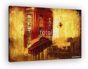 London oil art illustration (vászonkép)