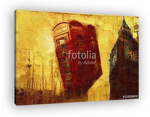 London oil art illustration (vászonkép)