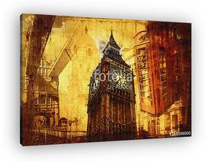London oil art illustration (vászonkép)
