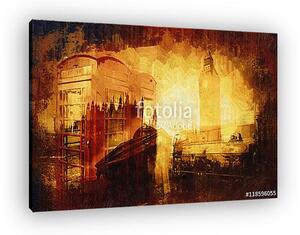 London oil art illustration (vászonkép)