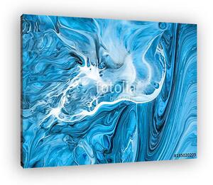 Creative abstract hand painted background, wallpaper, texture, close-up fragment of acrylic painting on canvas with brush stroke (vászonkép)