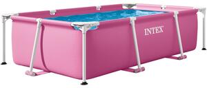INTEX Metal rózsaszín medence 220 x 150 x 60 [cm]