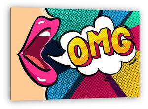 OMG Message in pop art style (vászonkép)