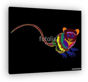 Colorful Animal Pop Art Poster Illustration Graphic Design (vászonkép)