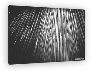 Abstract black and white texture blue lines of zoom / plastic lines rays blue abstract texture for overlapping, modern design (vászonkép)