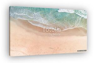 Aerial View of Waves and Beach Along Great Ocean Road Australia at Sunset (vászonkép)