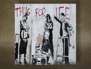 A kép vásznon ŠTVOREC Street ART - Banksy