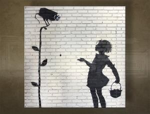 A kép vásznon ŠTVOREC Street ART - Banksy