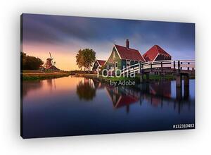Zaanse Schans Green House - Netherlands (vászonkép)