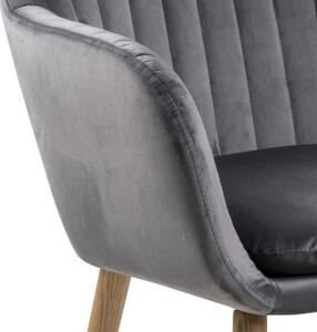 Stílusos szék Nashira - sötétszürke VIC
