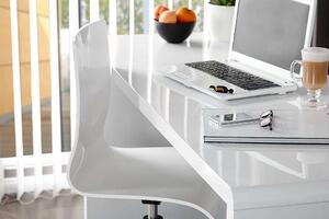 Íróasztal Barter 120cm fehér, magas fény