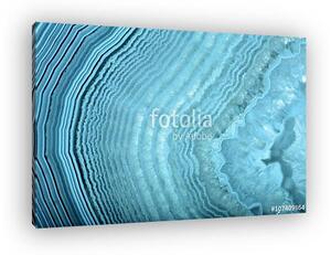 Waves in light blue agate structure (vászonkép)