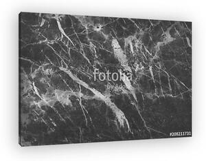 Black gray marble texture in natural pattern with high resolution for background and design art work. Tile stone floor. (vászonkép)
