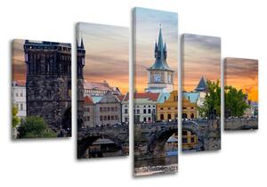 5 részes falfestmény CITY PRAGUE XOBCZ004E50