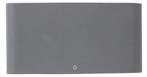 2 db-os kültéri fali lámpa szett sötétszürke 17,5 cm LED-del - Batt